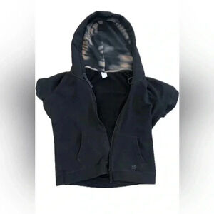 Actra short sleeve sweater zip up hoodie